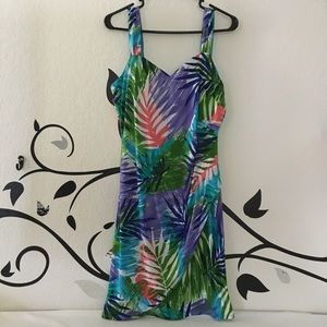 Dressbarn tropical dress size 10